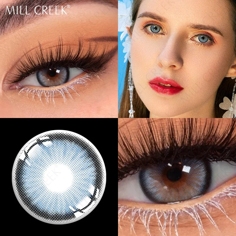 OEM Contacts Lenses Supplier Cosmetic Prescription Husky Blue Color Eye Contact Lens