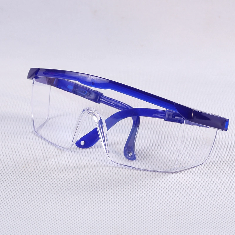 Adjustable Mirror Leg Safety Goggles Clear Lens Protective Safety Glasses with CE En 166