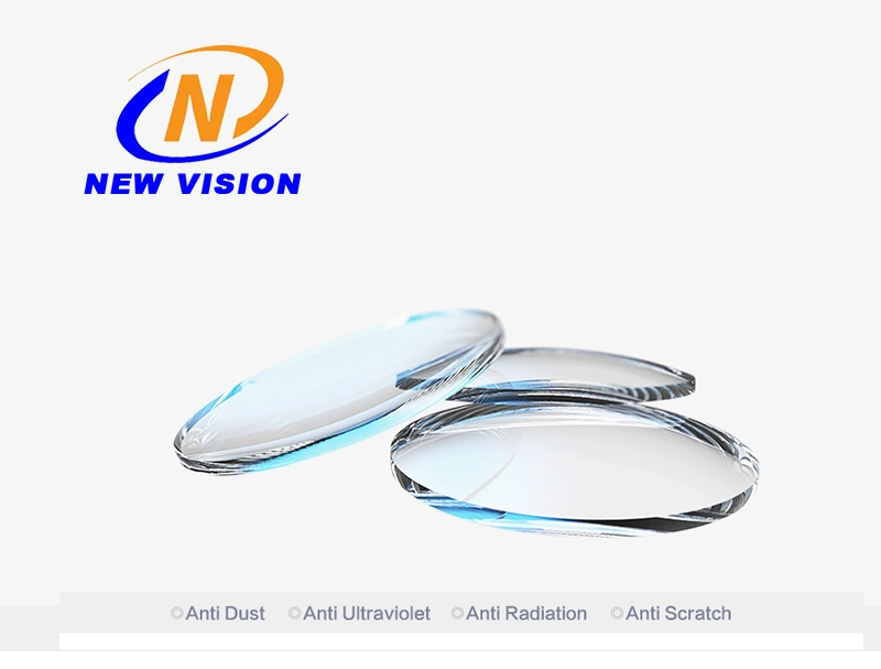 1.67 High Index Aspheric Single Vision Hmc Optical Lens; Ultra-Thin Resin Lenses