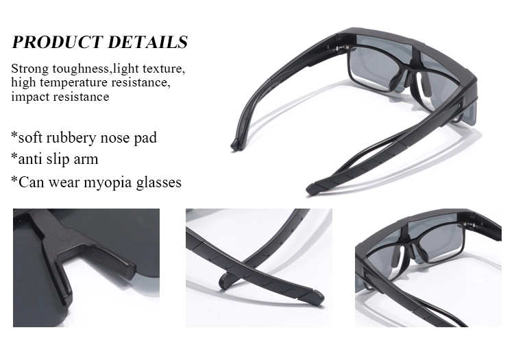Wraparound Sunglasses Polarized Glasses Night Vision Glasses Fit Over Sunglasses for Driving