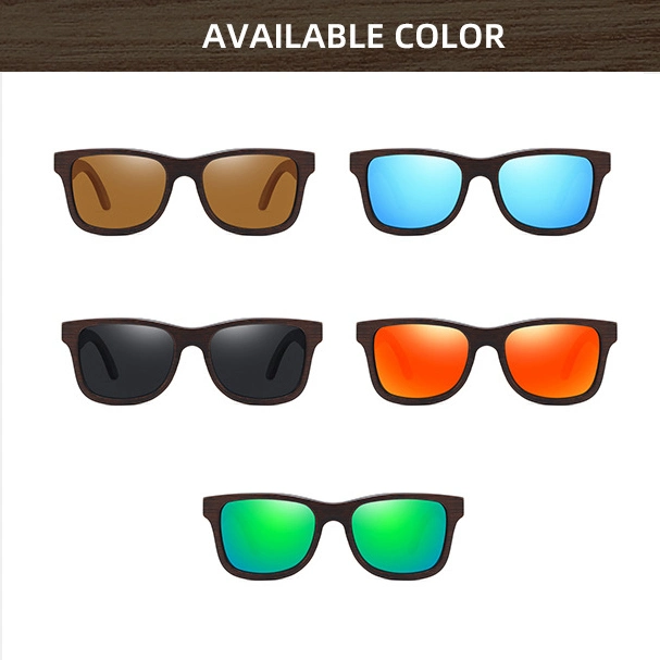 Hot Glasses for Men and Women Personality Polarized Customized Sunglass Female Bamboo and Wooden UV400 Fashion Sunglasses