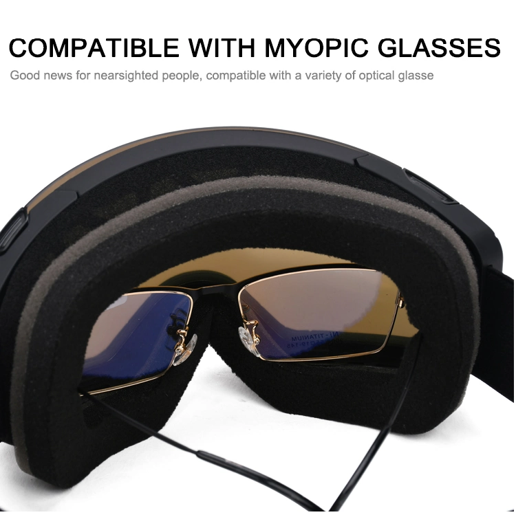 Custom Snow Goggles Polarized Anti Fog Photochromic Magnetic Wholesale Ski Goggles