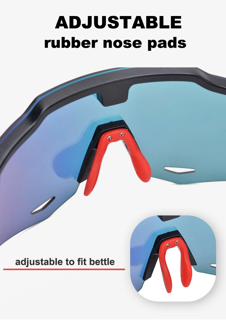 Wholesale Frameless Oversize Outdoor Biking Sun Glasses UV Protection Sport Sunglasses