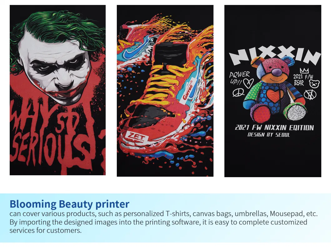 Create Unique and Marketable Apparel Using This T-Shirt Printing Printer with Cmykw Pigment Ink