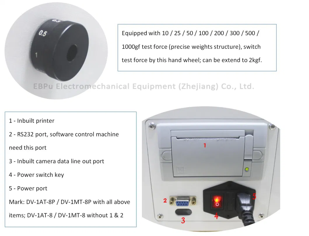 High Guiding Accuracy Hv or HK Test Mode Vickers Hardness Testing Machine