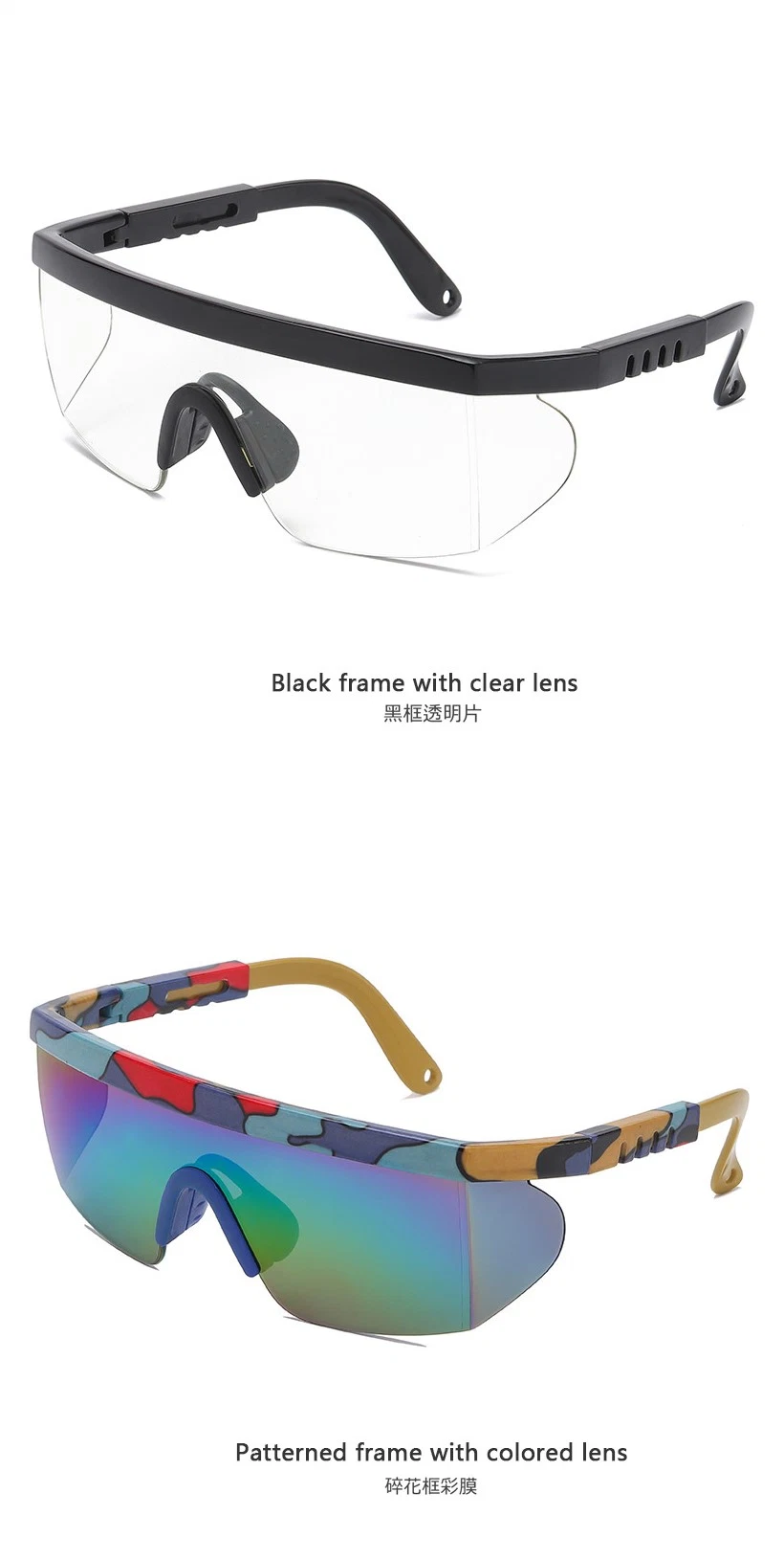 Inno-Aj007 Manufacturer Direct Selling Multicolor Options Reflective Sport Glasses Revo Gradient Glasses Custom Logo Eco-Friendly