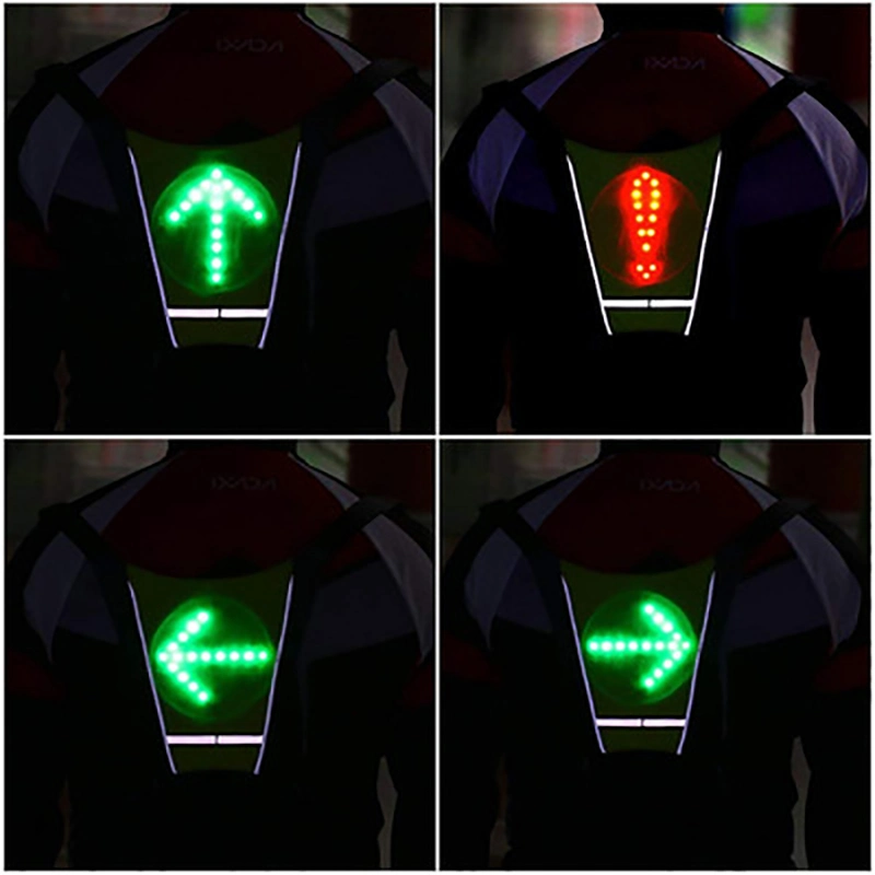 LED Wireless Turn Signal Light Guiding Light Reflective Luminous Vest