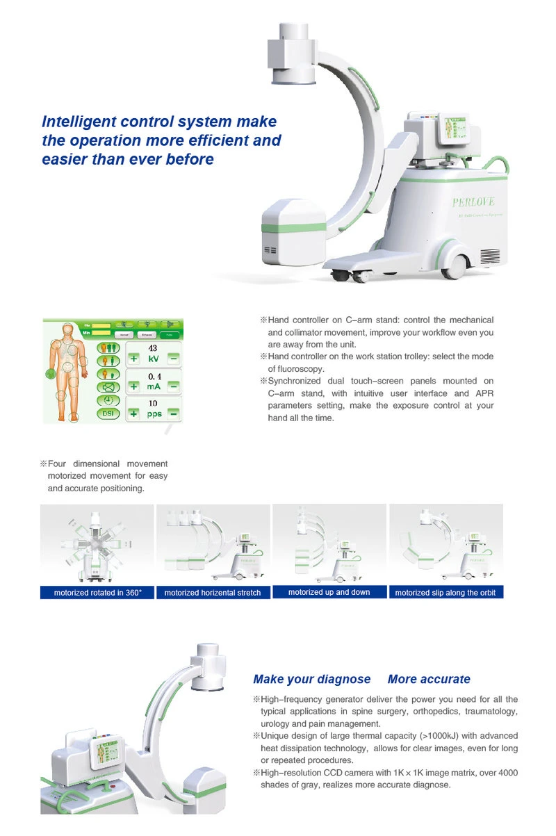 with One Year Warranty Mobile C Arm X Ray System