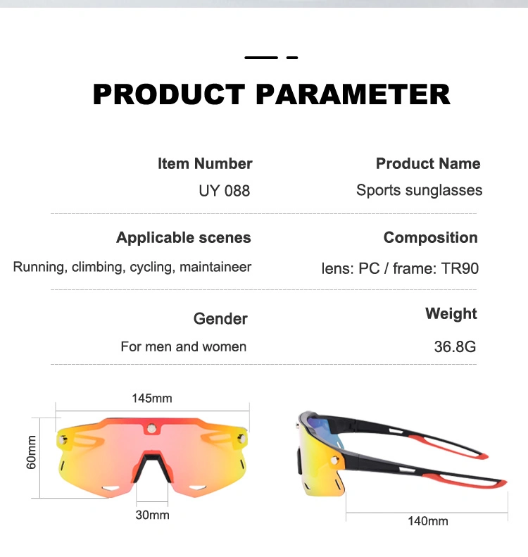 Wholesale Frameless Oversize Outdoor Biking Sun Glasses UV Protection Sport Sunglasses