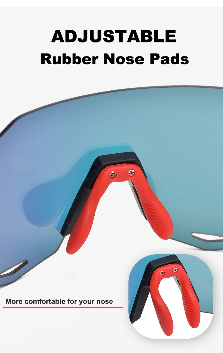 Best Mirrored One Piece Lens Baseball Sport Sun Glasses Anti UV Cycling Sunglasses