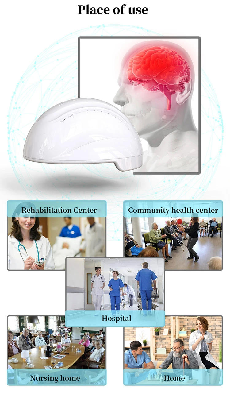 Traumatic Brain Injury Treatment Neurofeedback Physiotherapy PDT Machine 810nm LED Phototherapy Photodynamic Therapy Brain Photobiomodulation Wearable Equipment