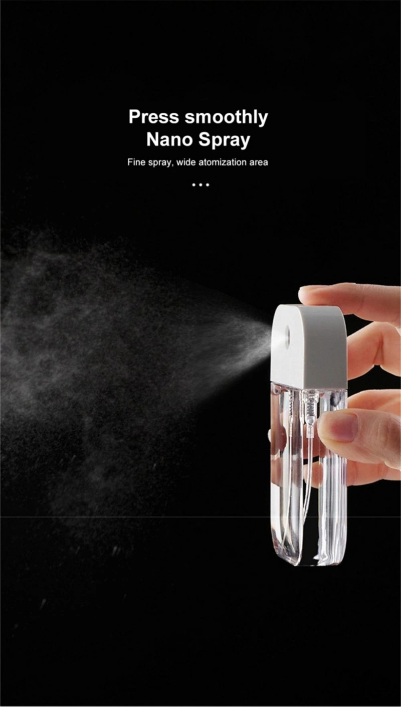 Empty Pocket Plastic Lens Perfume Spray 20ml Credit Card Shape Spray Bottle