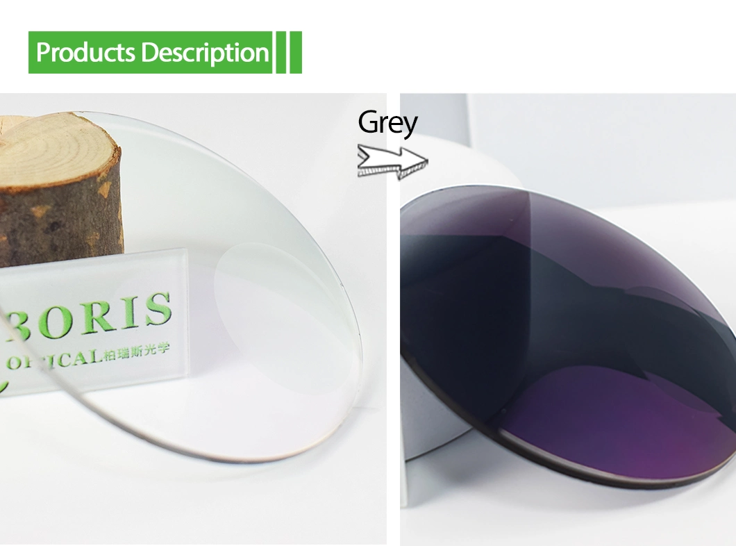 1.56 Bifocal Round Top Photochromic Grey Hmcoptical Lenses