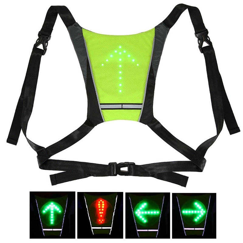 LED Wireless Turn Signal Light Guiding Light Reflective Luminous Vest