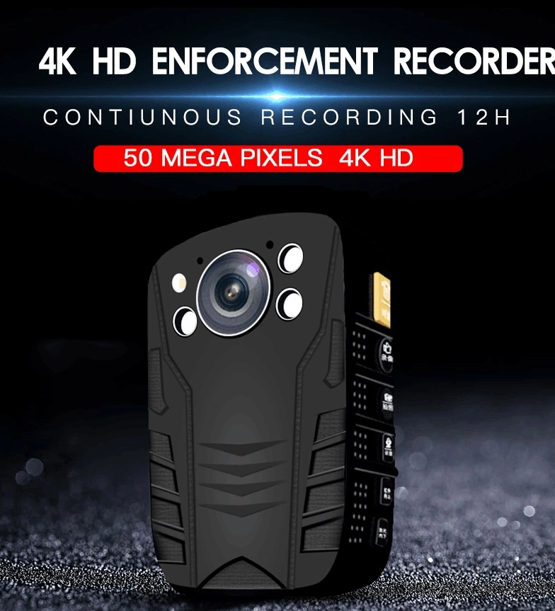 Unique Waterproof Police Body Worn Camera Night Version and Motion Detection