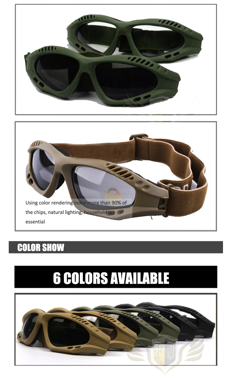 Tactical Goggles Outdoor Windproof Cycling Sunglasses Anti Impact Promotional Tactical Shooting Glasses