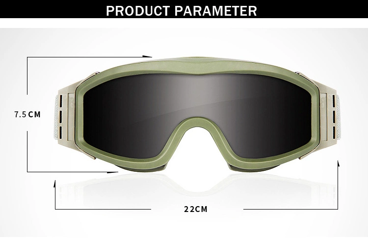 Hot Selling Anti Dust Tactical Ballistic Goggles Outdoor Combat Eyewear Shooting Glasses