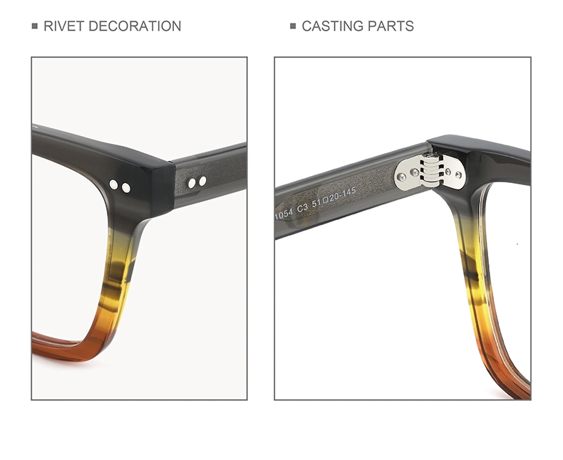 New Arrival Vintage Plastic Spectacles Eyewear Male Optical Acetate Frames Eyeglasses