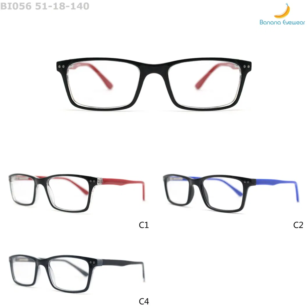 Classic Rectangle Men Injection Eyewear Optical Frame Full Rim Eyeglasses