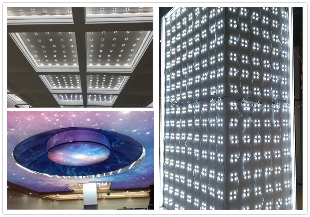 Large Viewing 160degree Angle Lens Square RGB LED Module Used for Large Ceiling Decoration in Office