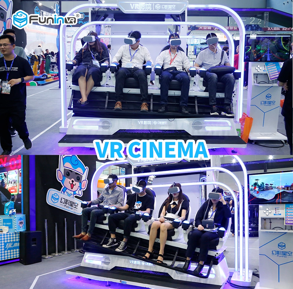 Funinvr New Vr Cinema 4 Seats 9d Roller Coaster Amusement Ride Machine