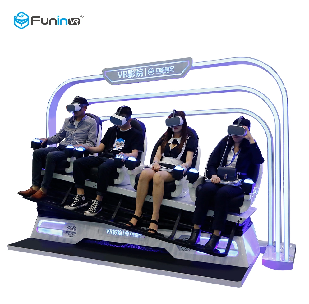 Funinvr New Vr Cinema 4 Seats 9d Roller Coaster Amusement Ride Machine