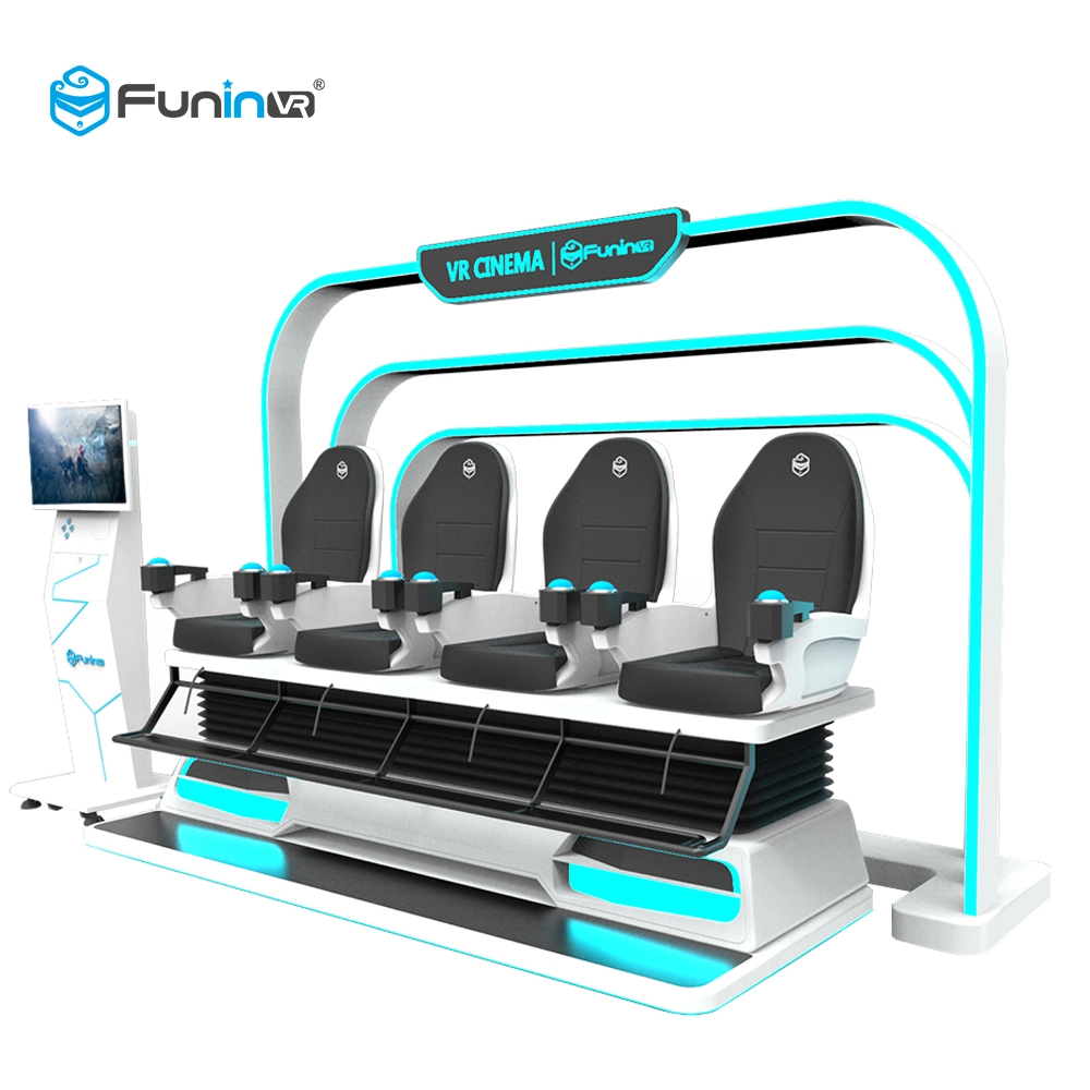 Funinvr New Vr Cinema 4 Seats 9d Roller Coaster Amusement Ride Machine