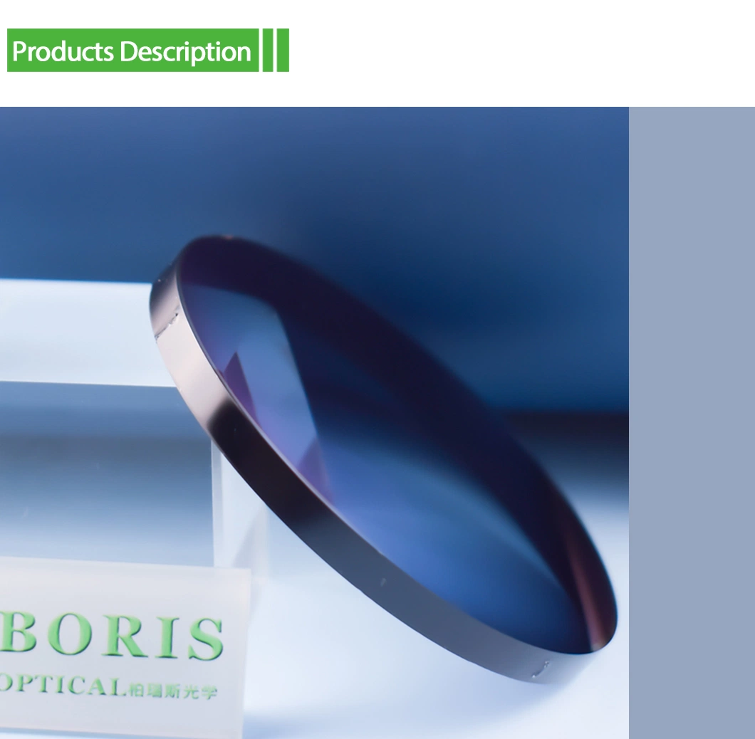 1.67 Mr-7 Spin Photochromic Grey Hmc Optical Lenses Eyewear Lens