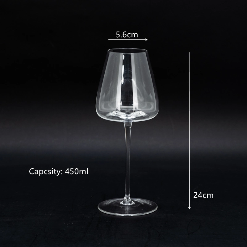 Vision Collection Unique Shape Blown Glass Long Stem High Quality Vision Style Wine Glass