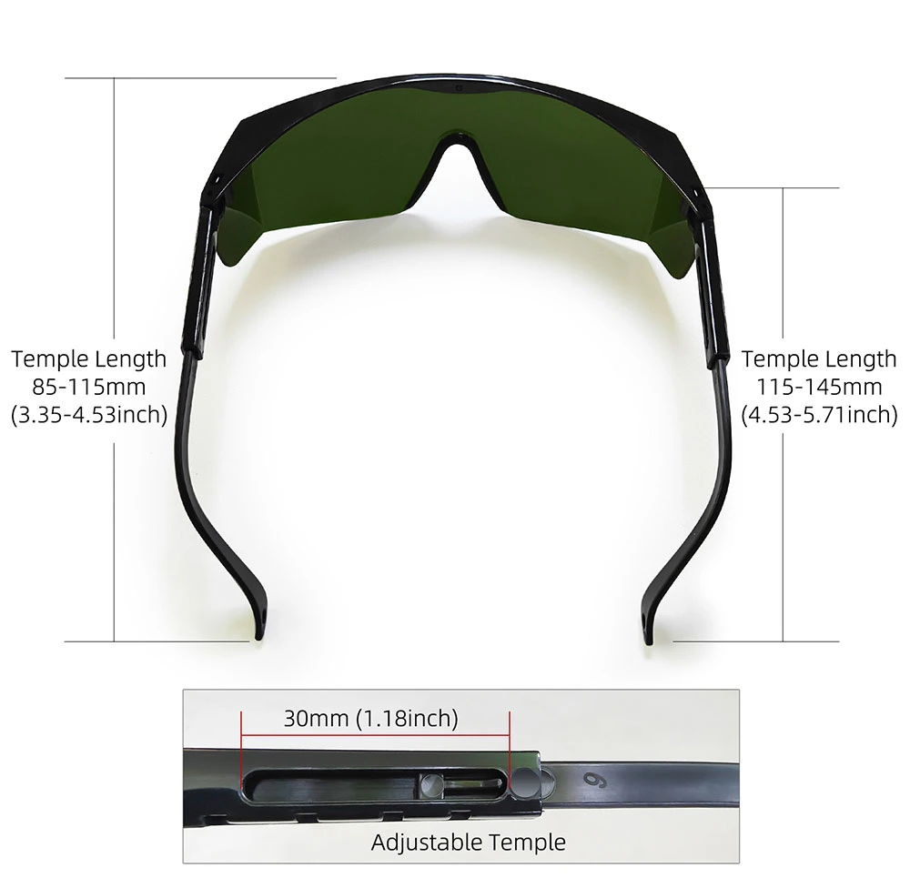 Laser Protective Eyeglasses for Planting Room, 190-490 Nanometer Protective Goggles