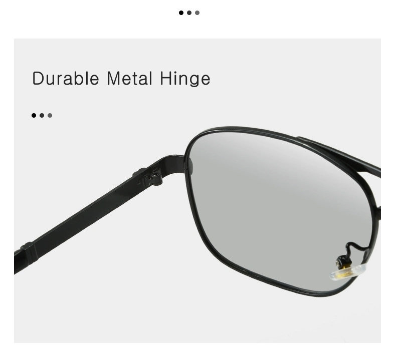 Wholesale Fashion Alloy Frame UV400 Polarized Plus Photochromic Sunglasses