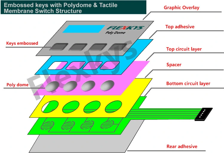 Finished Hot Selling Membrane Display Lenses with Fluorescent Powder