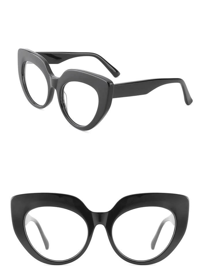 Stock Low Price Cat Eye Acetate Optical Frames for Glasses