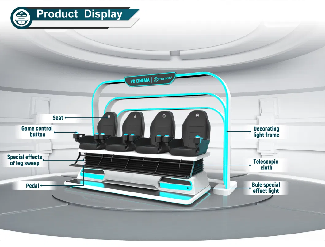 Vr Shooting Interactive Game Machine 4 Seats