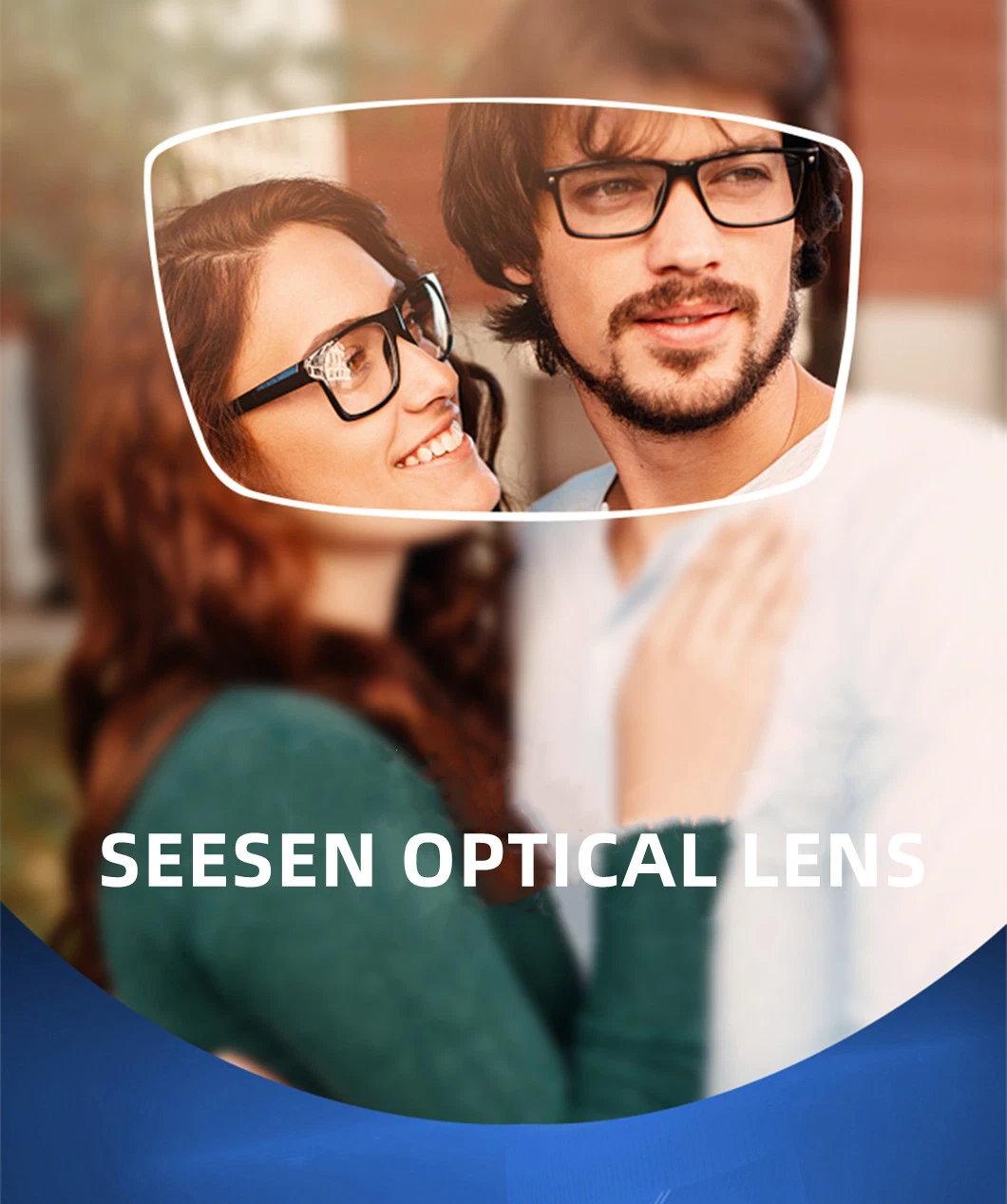Optical Lenses 1.56 Hmc Photochromic Progressive Spectacle Lenses with Transition Grey