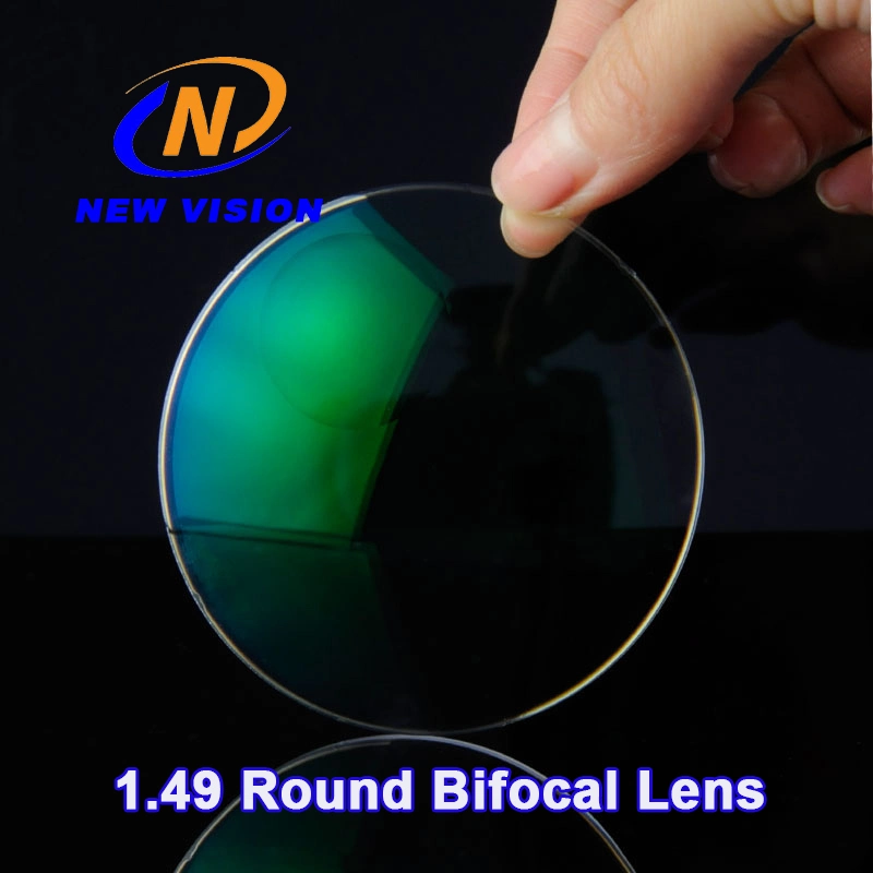 1.49 Finished Round Top Bifocal Hmc Coating Optical Lens; Anti-Reflective Reading Lenses