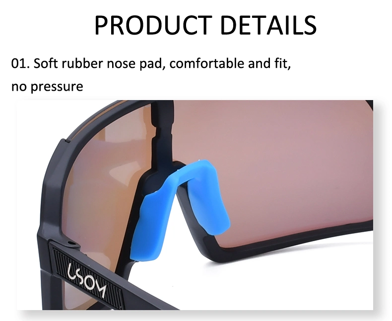 High Quality Outdoor Bike Cycling Sun Shades Anti UV Running and Hiking Sunglasses