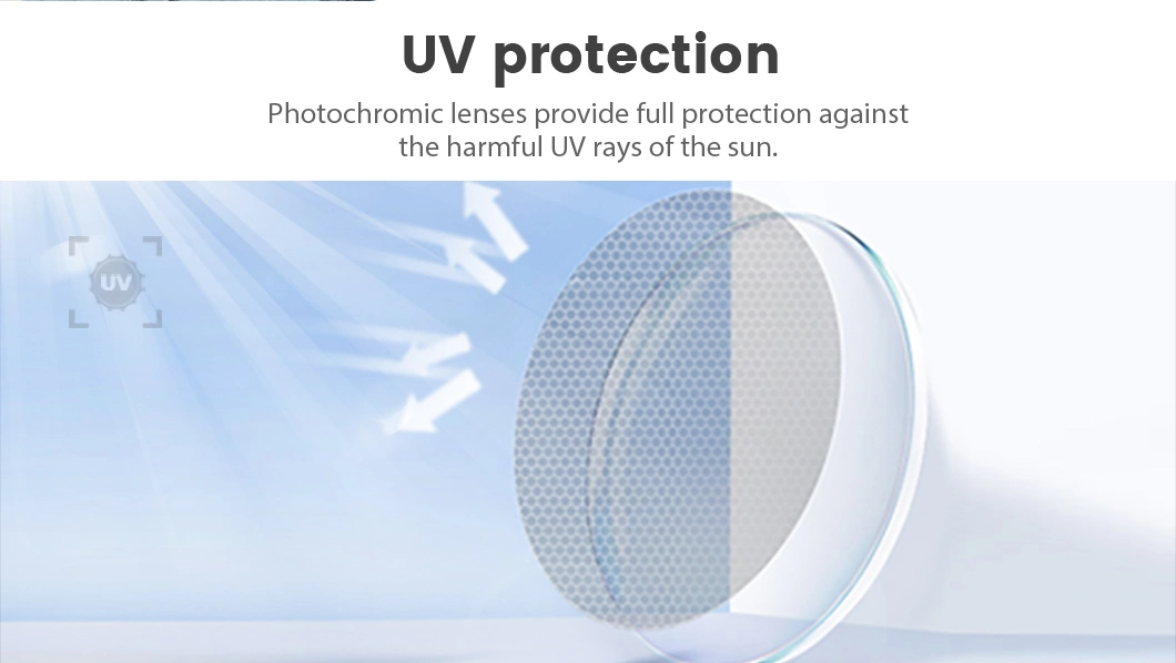 1.56 Photochromic Film Hmc Ar Coating Spin Transition Optical Lens