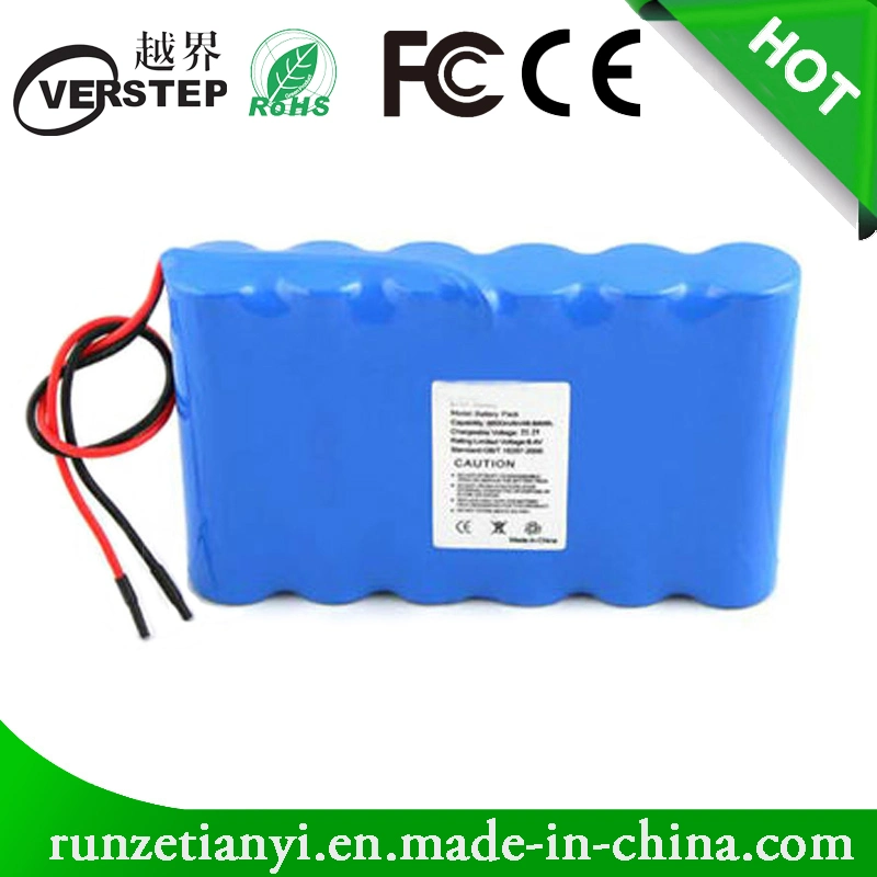 Customize 18650-2600mAh 5200mAh 8000mAh 7.4V/11.1V/22.2V Li-ion /Lithium Battery Pack