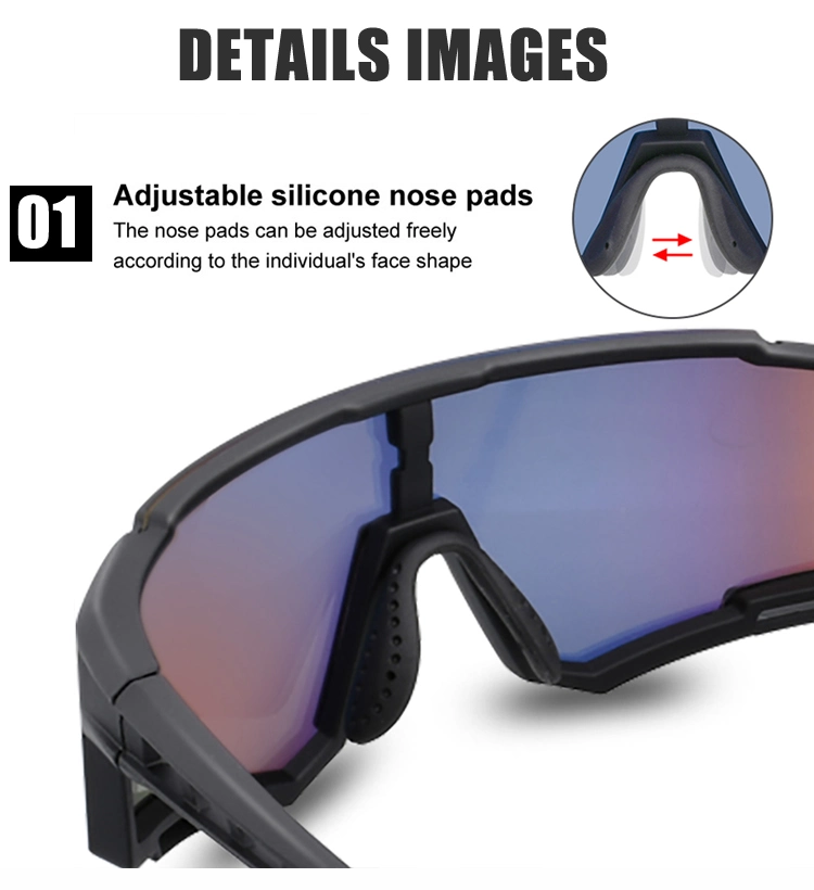 2024 New Polarized Biking Sun Glasses Fashion Outdoor Sport Shades Cycling Sunglasses