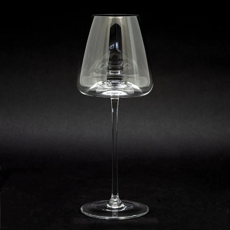 Vision Collection Unique Shape Blown Glass Long Stem Creative Red Wine Glasses