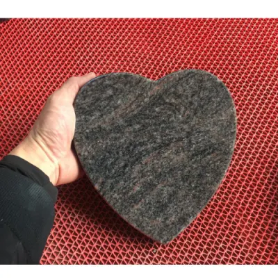 Tallado en forma de corazón placas memoriales de lápida lápida