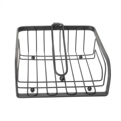 Tejido de metal de hierro Rack Porta servilletas Dispensadores de Papel