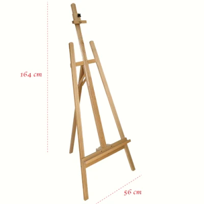  Artistas ajustable Soporte de suelo del bastidor de caballete de madera de pino