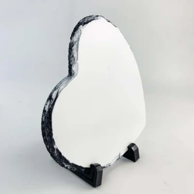 18*20cm el amor forma por sublimación de pizarra en blanco el marco de fotos para la boda SH60