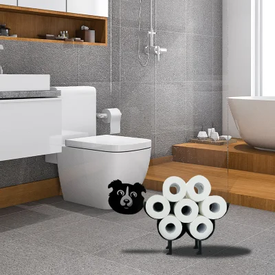 Baño Cocina Toilet almacenamiento de papel Organizador Pig Metal Tissue Holder