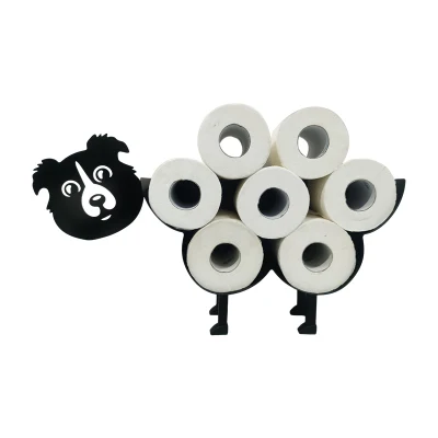 Baño Cocina Toilet almacenamiento de papel Organizador Pig Metal Tissue Holder