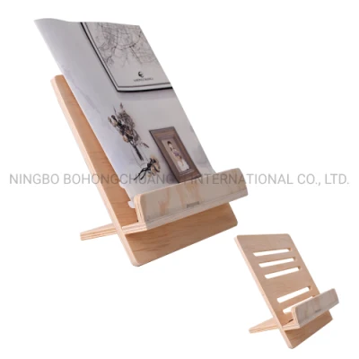  Titular de la lectura de madera popular Bookrest Caballete de mesa de escritorio para la decoración