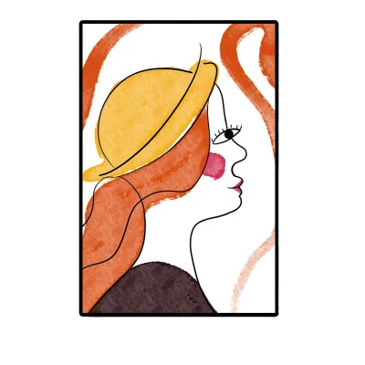  La pintura abstracta de las mujeres niñas cómic Graffiti Wall Art Impresión en lienzo barata Decoracion minimalista imagen artística enmarcada