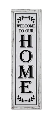  2023 Diseño más reciente Bienvenido a nuestra placa de pared para el hogar